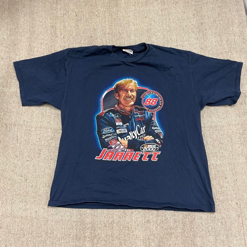vintage Dale Jarrett Nascar shirt mens xxl blue‎ 2000s winston cup